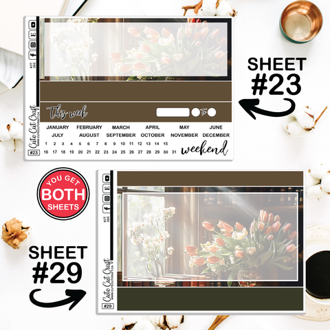 Vintage Tulip #395 || Journaling Sheets