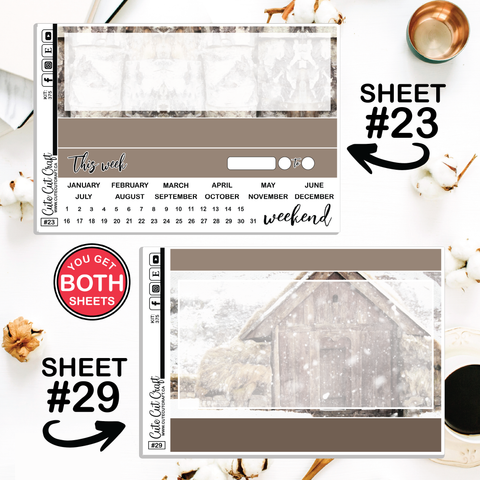 Winter Solitude #375 || Journaling Sheets