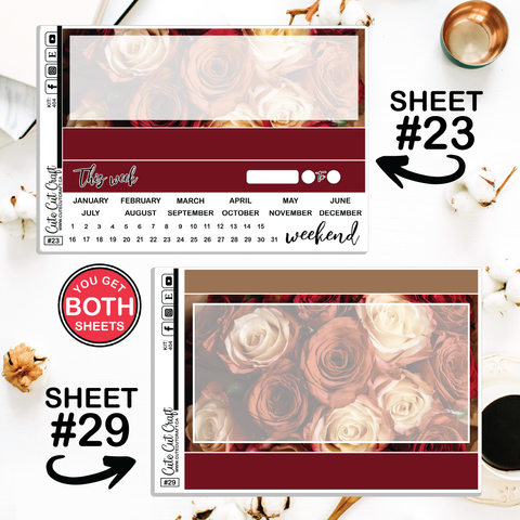 Rustic Love #404 || Journaling Sheets