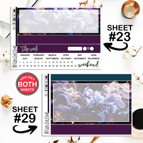 Smoke Burst #235 || Journaling Sheets