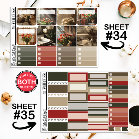 Vintage Tulip #395 || Journaling Sheets