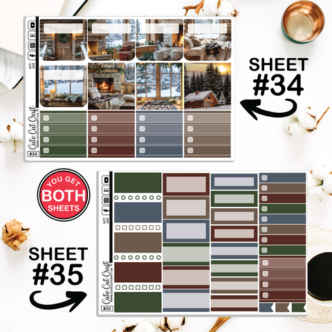 Cozy Cabin #402 || Journaling Sheets