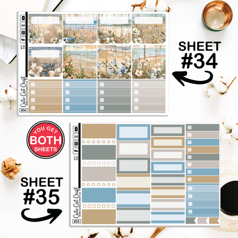 Beachscape #350 || Journaling Sheets