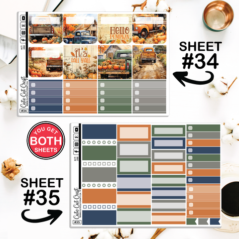 Pumpkin Truck # 288 || Journaling Sheets