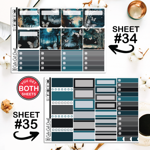 Blue Butterfly #397 || Journaling Sheets