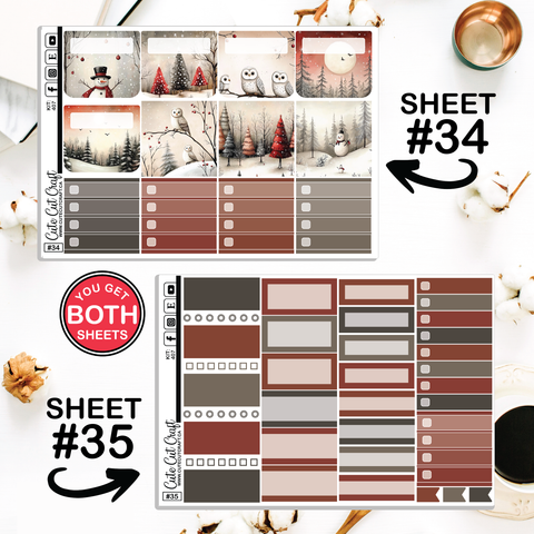 Christmas Night #407 || Journaling Sheets
