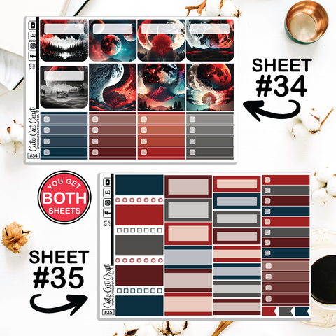 Fantasy Moon #236 || Journaling Sheets