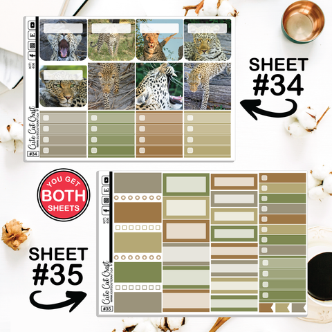 Leopard #406 || Journaling Sheets