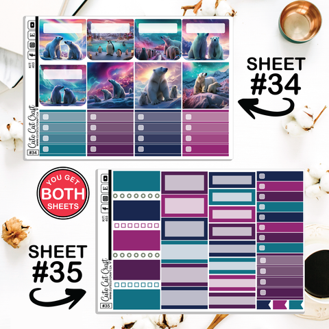 Polar Lights #403 || Journaling Sheets