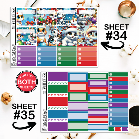 Merry Kittmas #386 || Journaling Sheets