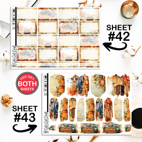 Pumpkin Truck # 288 || Journaling Sheets