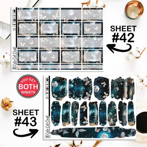 Blue Butterfly #397 || Journaling Sheets