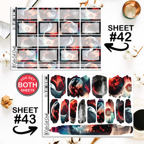 Fantasy Moon #236 || Journaling Sheets