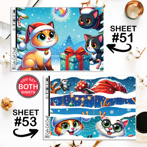 Merry Kittmas #386 || Journaling Sheets