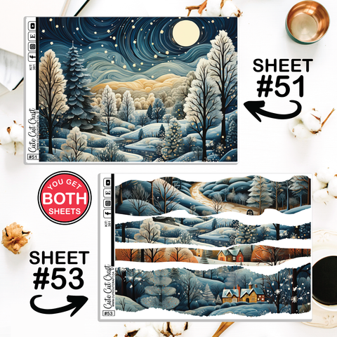Winter Magic #383 || Journaling Sheets