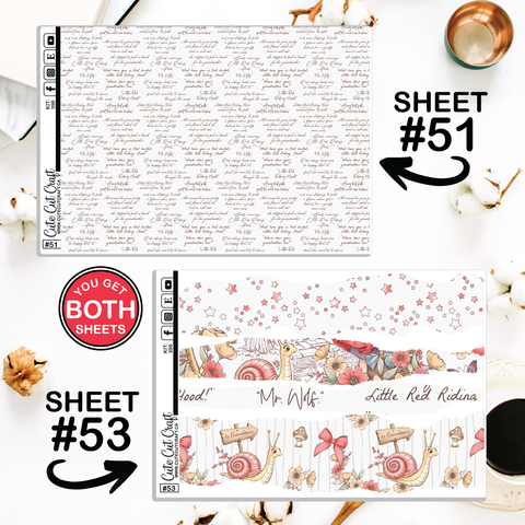 Little Red #396 || Journaling Sheets