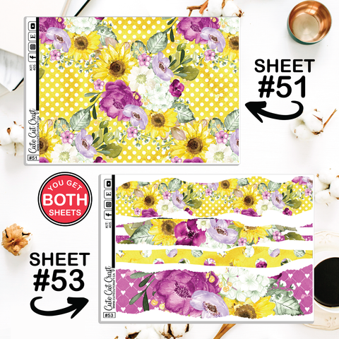 Sunny Sunflower #405 || Journaling Sheets