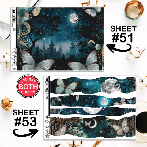 Blue Butterfly #397 || Journaling Sheets