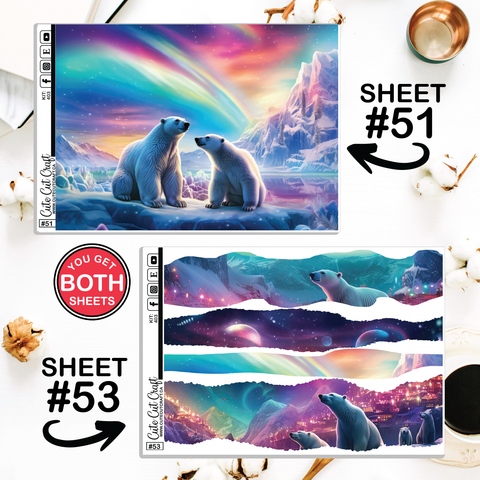 Polar Lights #403 || Journaling Sheets