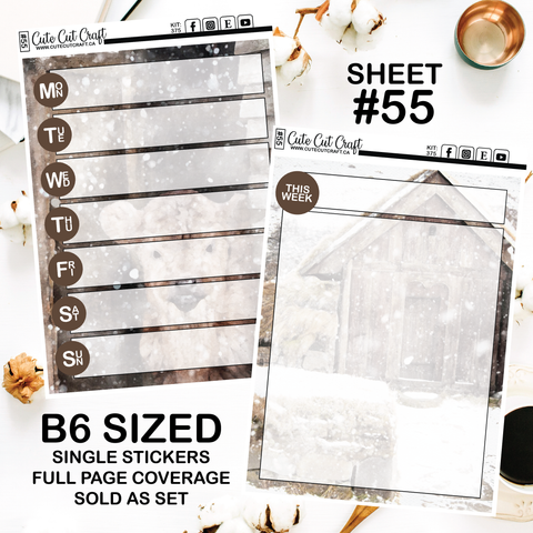 Winter Solitude #375 || Journaling Sheets