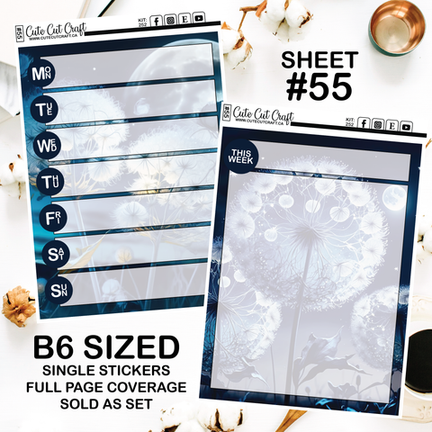 Moonlight Dandy #252 || Journaling Sheets
