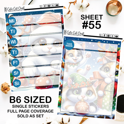Merry Kittmas #386 || Journaling Sheets