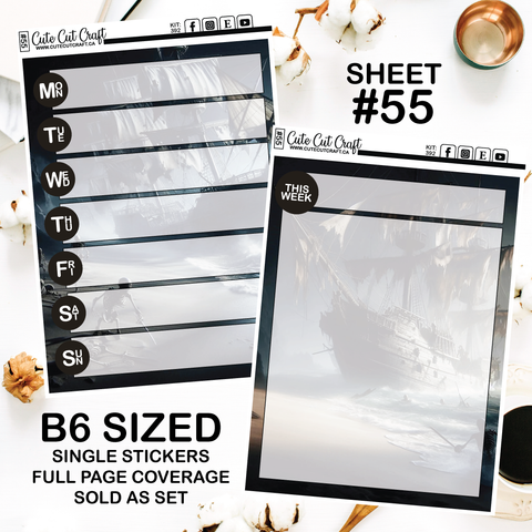 Shiver Me Timbers #392 || Journaling Sheets