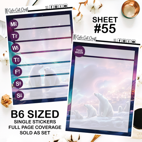Polar Lights #403 || Journaling Sheets