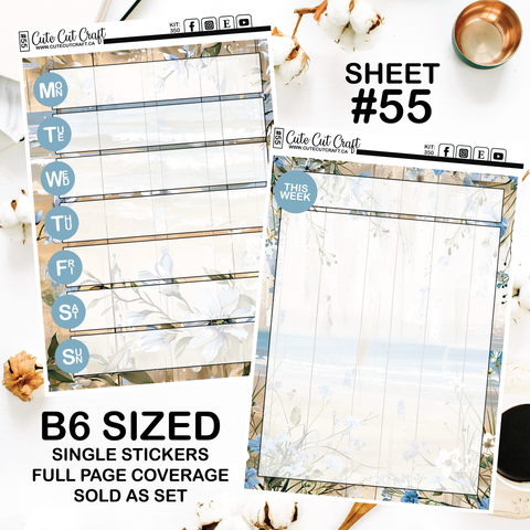Beachscape #350 || Journaling Sheets
