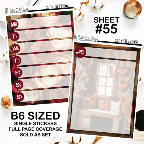 Rustic Love #404 || Journaling Sheets
