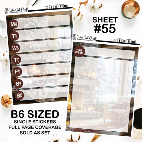Cozy Cabin #402 || Journaling Sheets