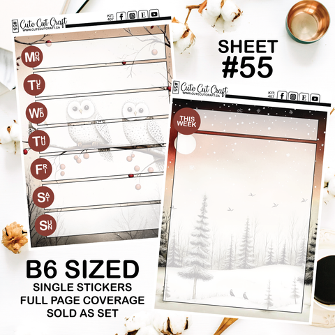 Christmas Night #407 || Journaling Sheets