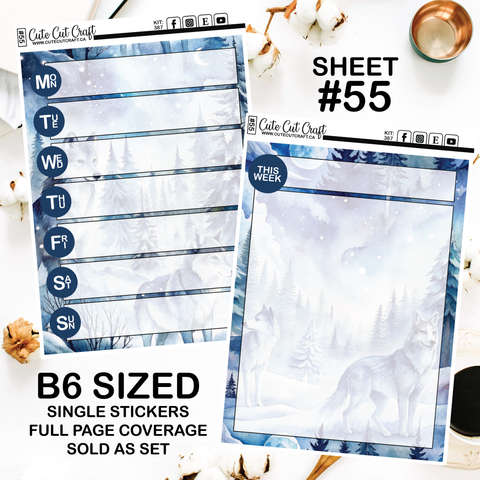 Nordic Wolf #387 || Journaling Sheets