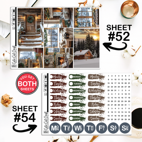 Cozy Cabin #402 || Journaling Sheets