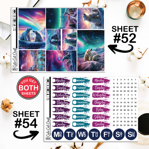 Polar Lights #403 || Journaling Sheets