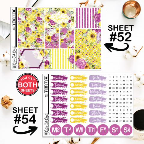 Sunny Sunflower #405 || Journaling Sheets