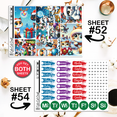 Merry Kittmas #386 || Journaling Sheets