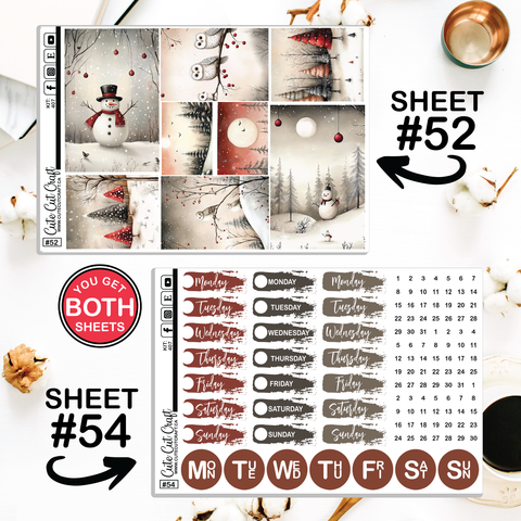 Christmas Night #407 || Journaling Sheets