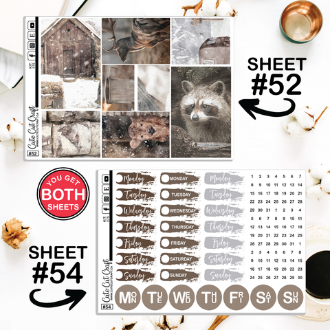 Winter Solitude #375 || Journaling Sheets