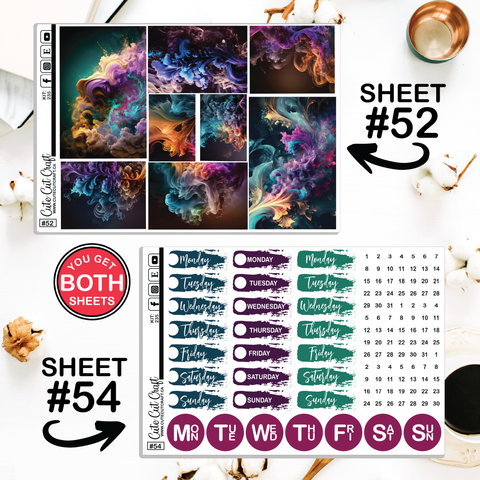Smoke Burst #235 || Journaling Sheets