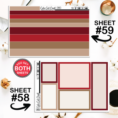 Rustic Love #404 || Journaling Sheets