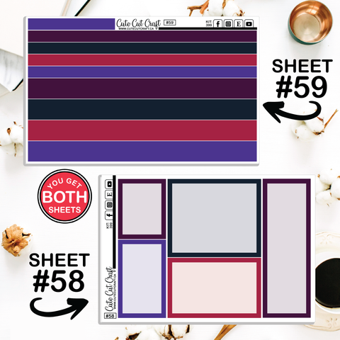 Beach Sunset #399 || Journaling Sheets