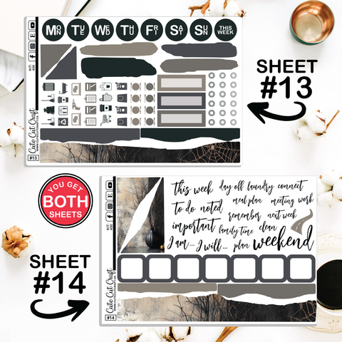 Spooky Fall #400 || Journaling Sheets