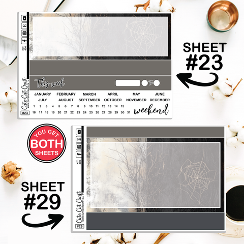 Spooky Fall #400 || Journaling Sheets