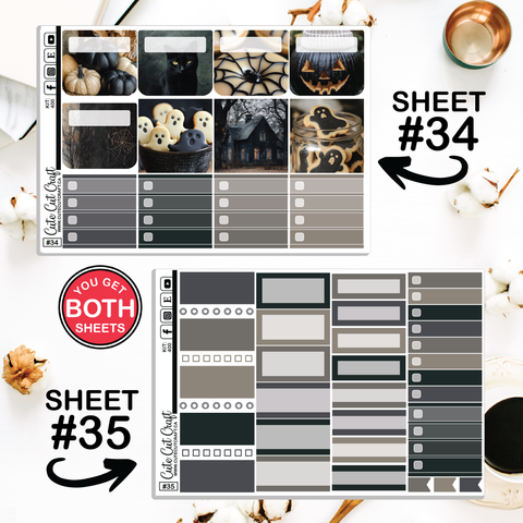 Spooky Fall #400 || Journaling Sheets