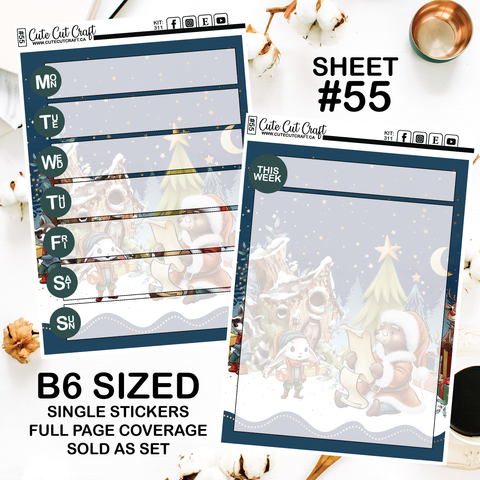 Winter Penguins #322 || Journaling Sheets