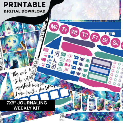 Cattafly #333 || Journaling Kit [PRINTABLE]