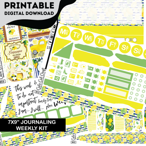Lemon Drop #344 || Journaling Kit [PRINTABLE]