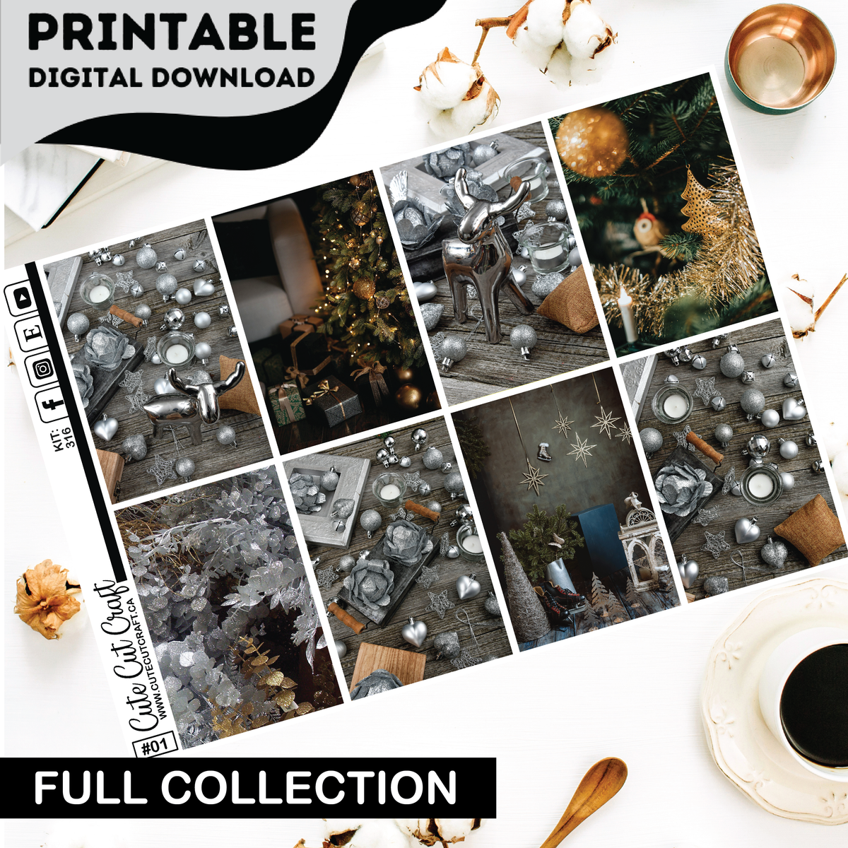 Silver Christmas #316 || Complete Collection [PRINTABLE]
