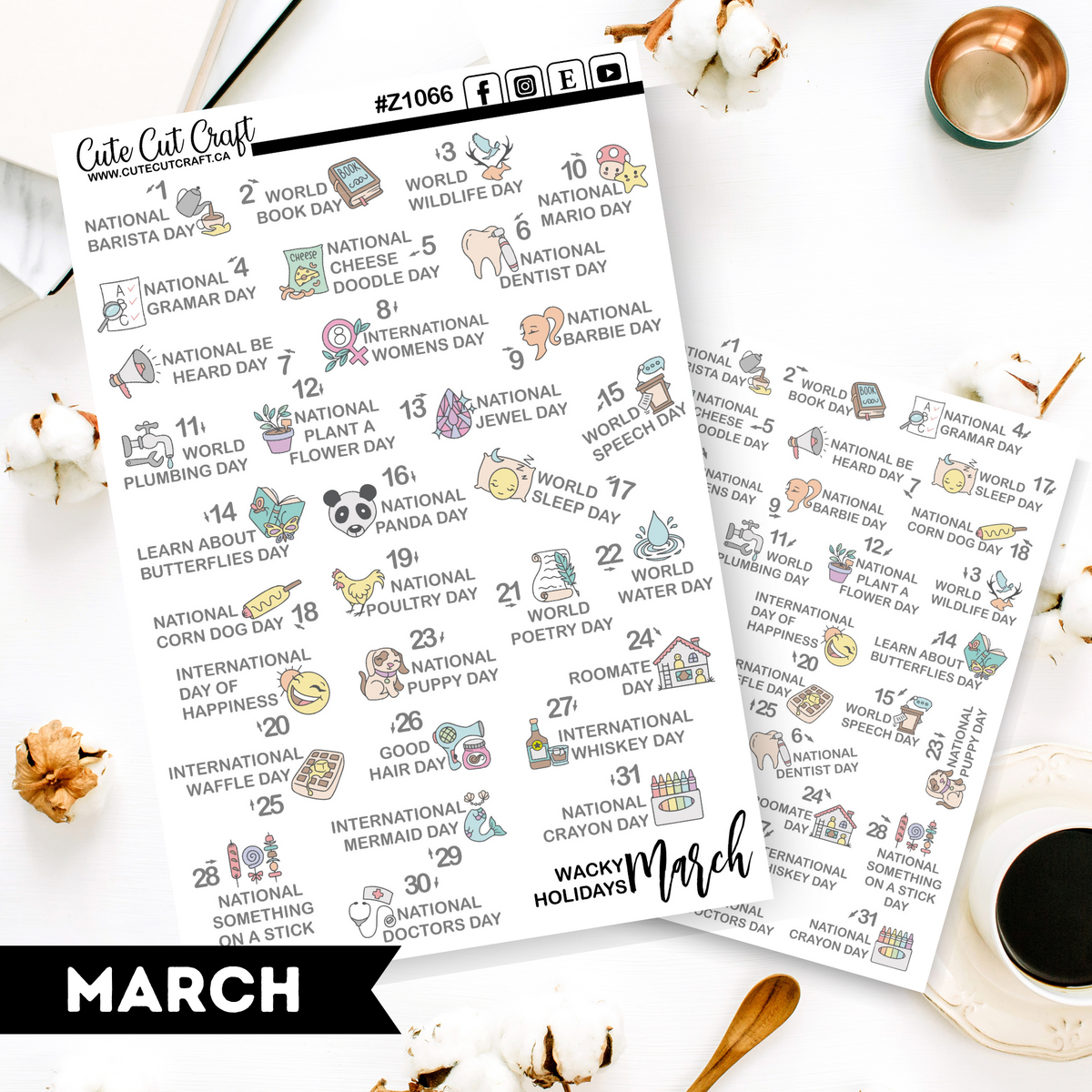 March Wacky Holidays